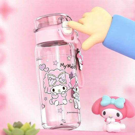子供用水筒 750ml・ストロー付き・BPAフリー・PCT+PP+シリコン製・アウトドア・旅行用対応 詳細イメージ