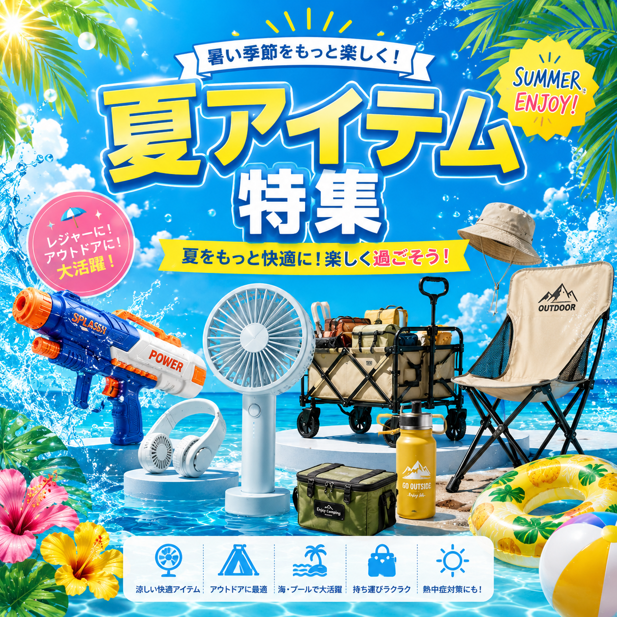 夏の快適アイテム