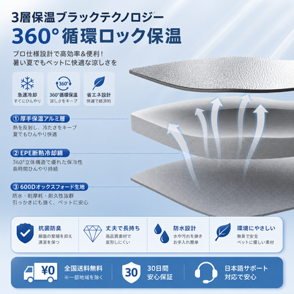 B-Force™【暑い日の特等席】ペット用クーリングハウス｜ひんやり快適な休憩空間・冷感素材採用
