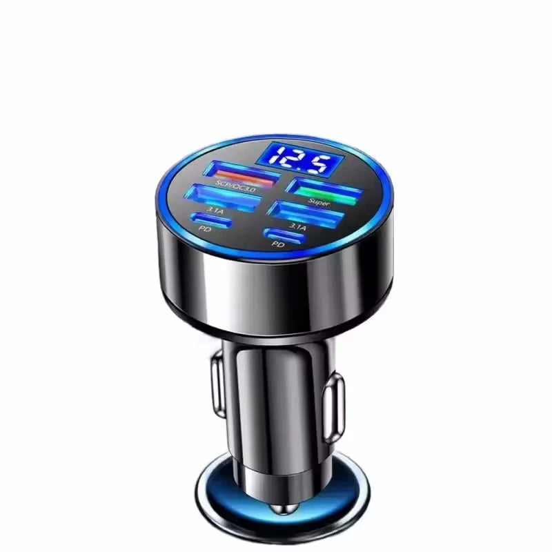 車載充電器 120W・GaN技術・4つのAポート・2つのCポート・同時充電対応 追加イメージ14