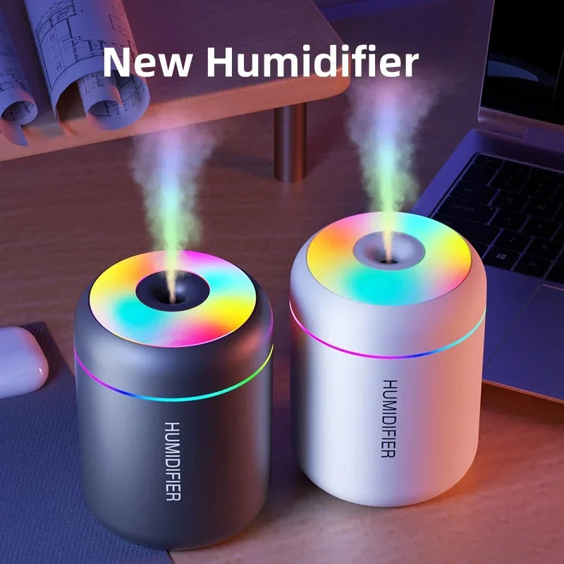 ミニ加湿器 180ml・USB電源・静音設計・30ml/hの加湿能力・自宅・車用 正面イメージ