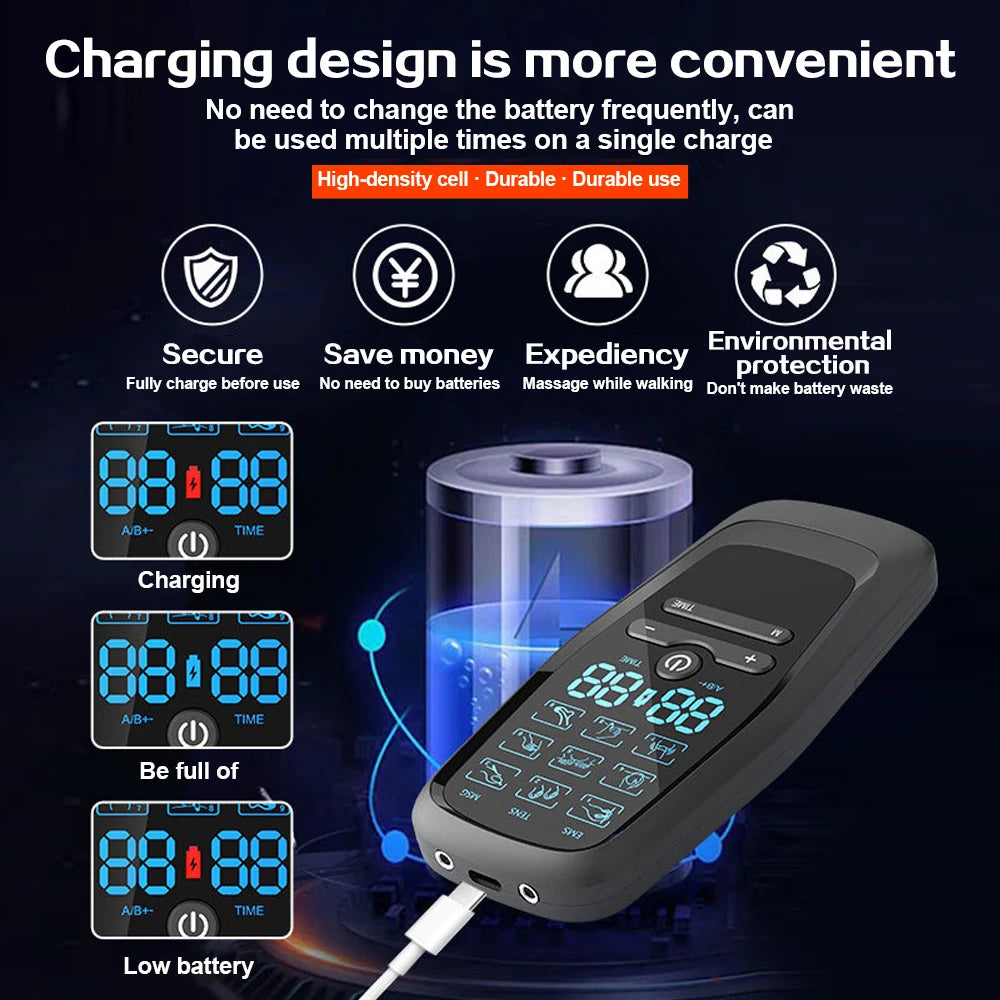 電気筋肉ケア器 AC電圧50V未満・CE認証・デジタル操作・自宅用マッサージ 追加イメージ5