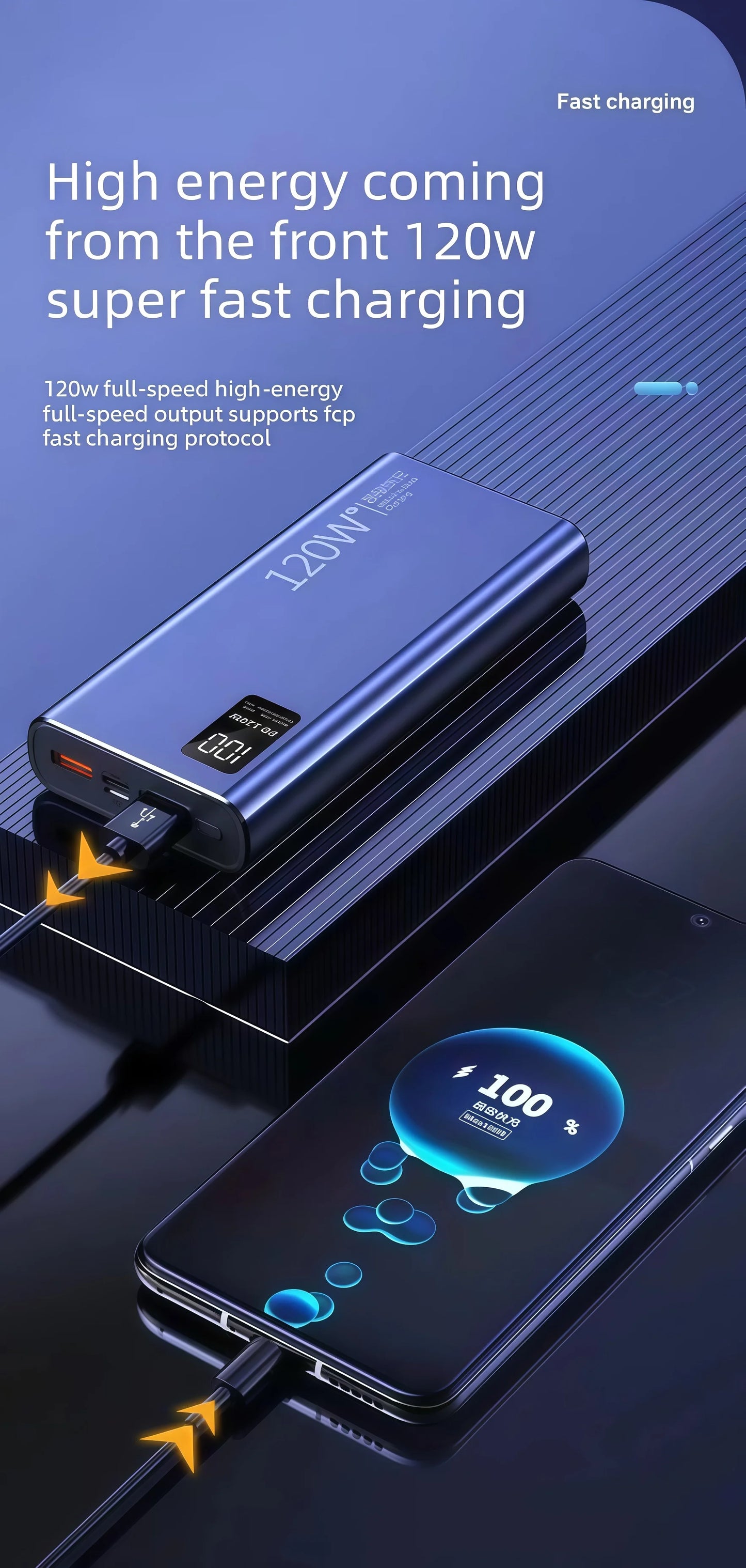 ポータブルバッテリー 57000mAh・USB・A・Type・C対応・120W超高速充電・旅行用 追加イメージ11