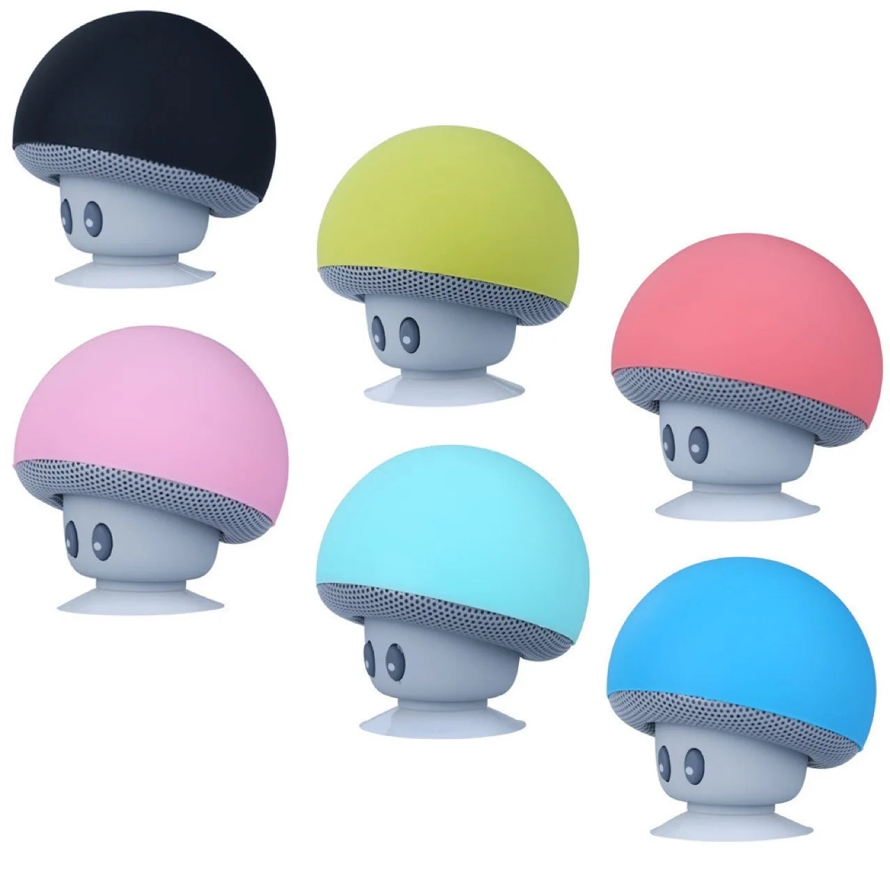 ミニマッシュルームBluetoothスピーカー 吸盤式・バッテリー駆動・2.0チャンネル・ポータブルデザイン・家庭用・アウトドア用対応 追加イメージ4