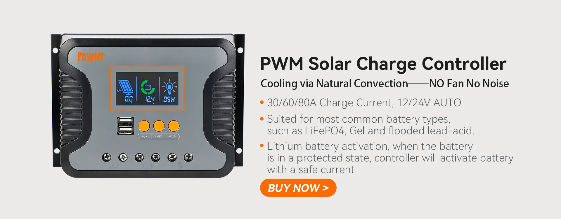 ソーラー充電コントローラー 最大電流10A・MPPT技術対応・24V・36V・48V・60V・72V用・オフグリッドシステム向け 追加イメージ6