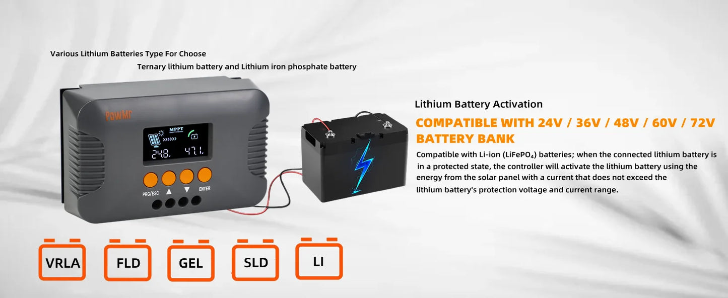 ソーラー充電コントローラー 最大電流10A・MPPT技術対応・24V・36V・48V・60V・72V用・オフグリッドシステム向け 追加イメージ12