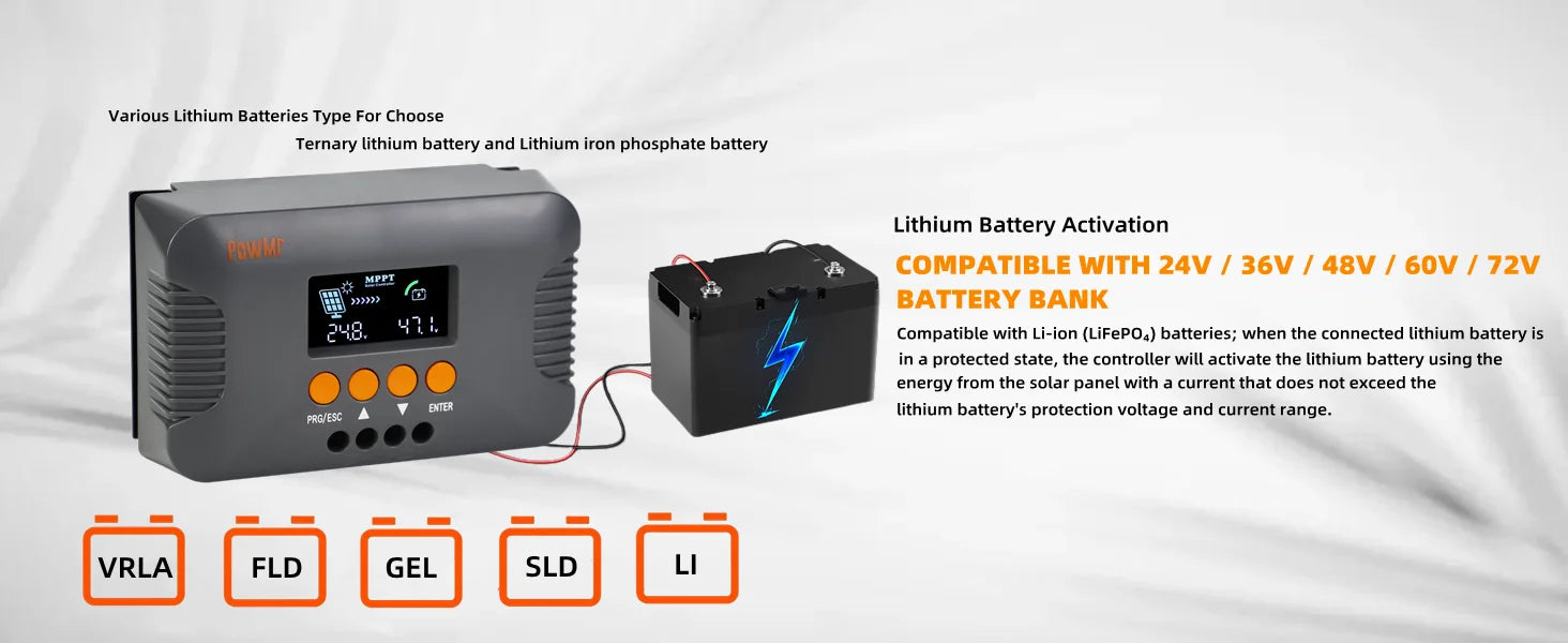ソーラー充電コントローラー 最大電流10A・MPPT技術対応・24V・36V・48V・60V・72V用・オフグリッドシステム向け 追加イメージ12