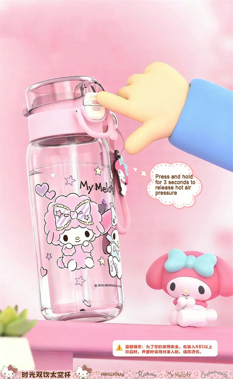 子供用水筒 750ml・ストロー付き・BPAフリー・PCT+PP+シリコン製・アウトドア・旅行用対応 追加イメージ10