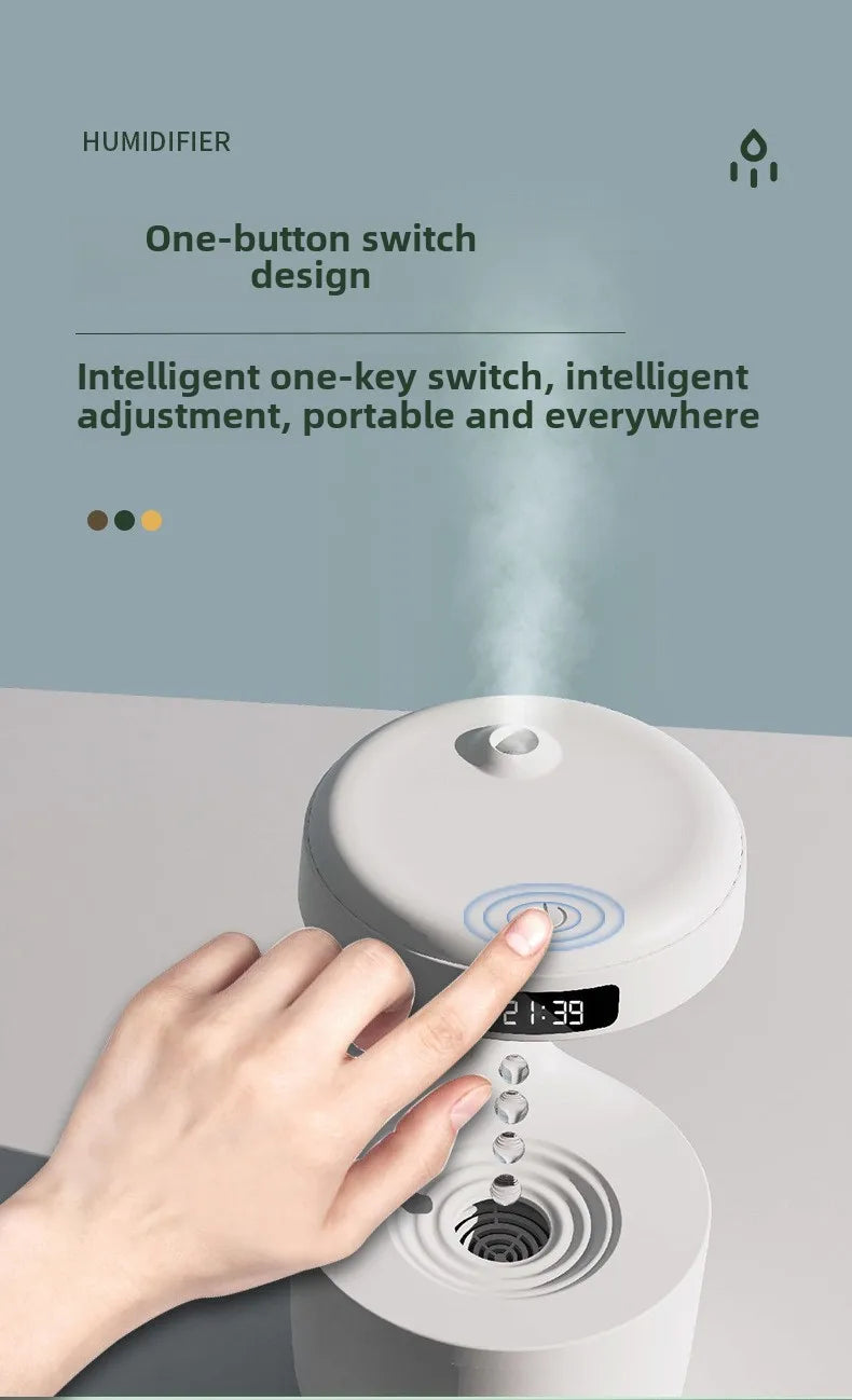 アンチグラビティ加湿器 超音波式・0.5・1L水タンク・USB電源・水不足時自動電源オフ機能・家庭・オフィス用対応 追加イメージ14