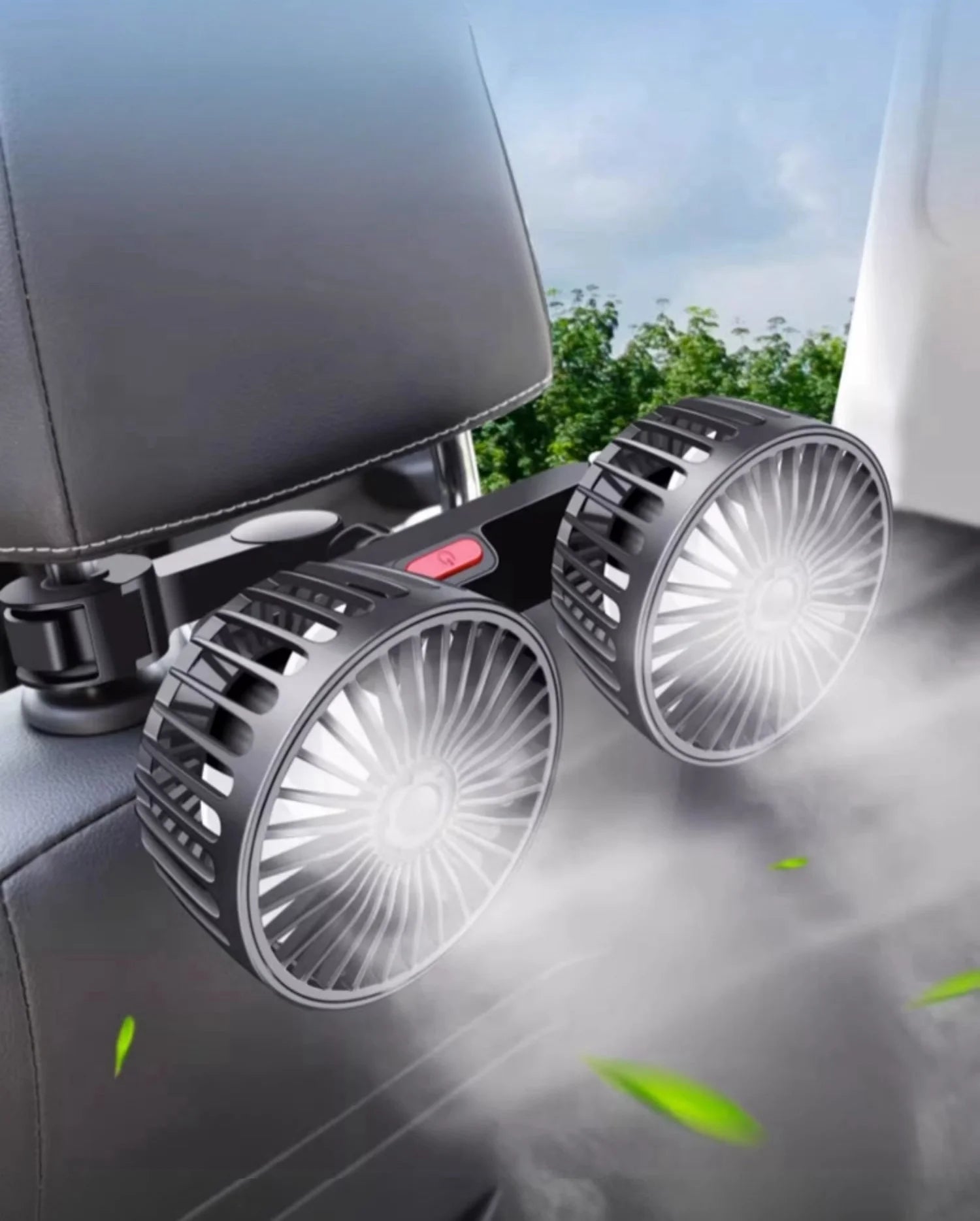 車用冷却ファン USB充電式・3段階風量調整・360度回転・夏の車内用 追加イメージ6