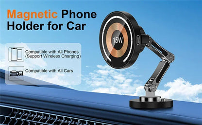 マグネット式車載ワイヤレス充電スタンド 15W・USB・C対応・強力マグネット・車のダッシュボード用 追加イメージ7