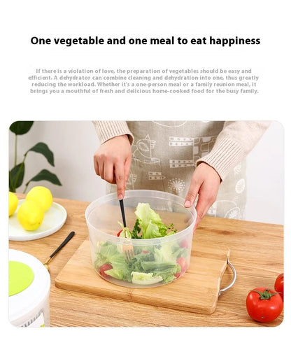 手動野菜脱水器 プラスチック製・手動クランク式・エコフレンドリー・キッチン用 追加イメージ11