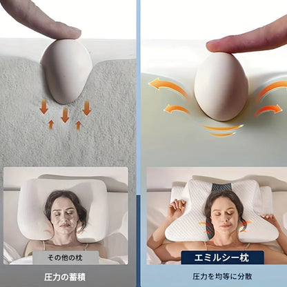 バタフライネックピロー メモリーフォーム・100%ポリエステル・低反発・折りたたみ式・旅行・家庭用対応 追加イメージ9