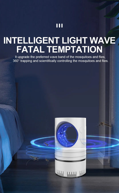 電気蚊取り器 368nm紫外線ライト・USB充電式・1個・強力吸引・蚊を捕獲・寝室・オフィス用 追加イメージ12