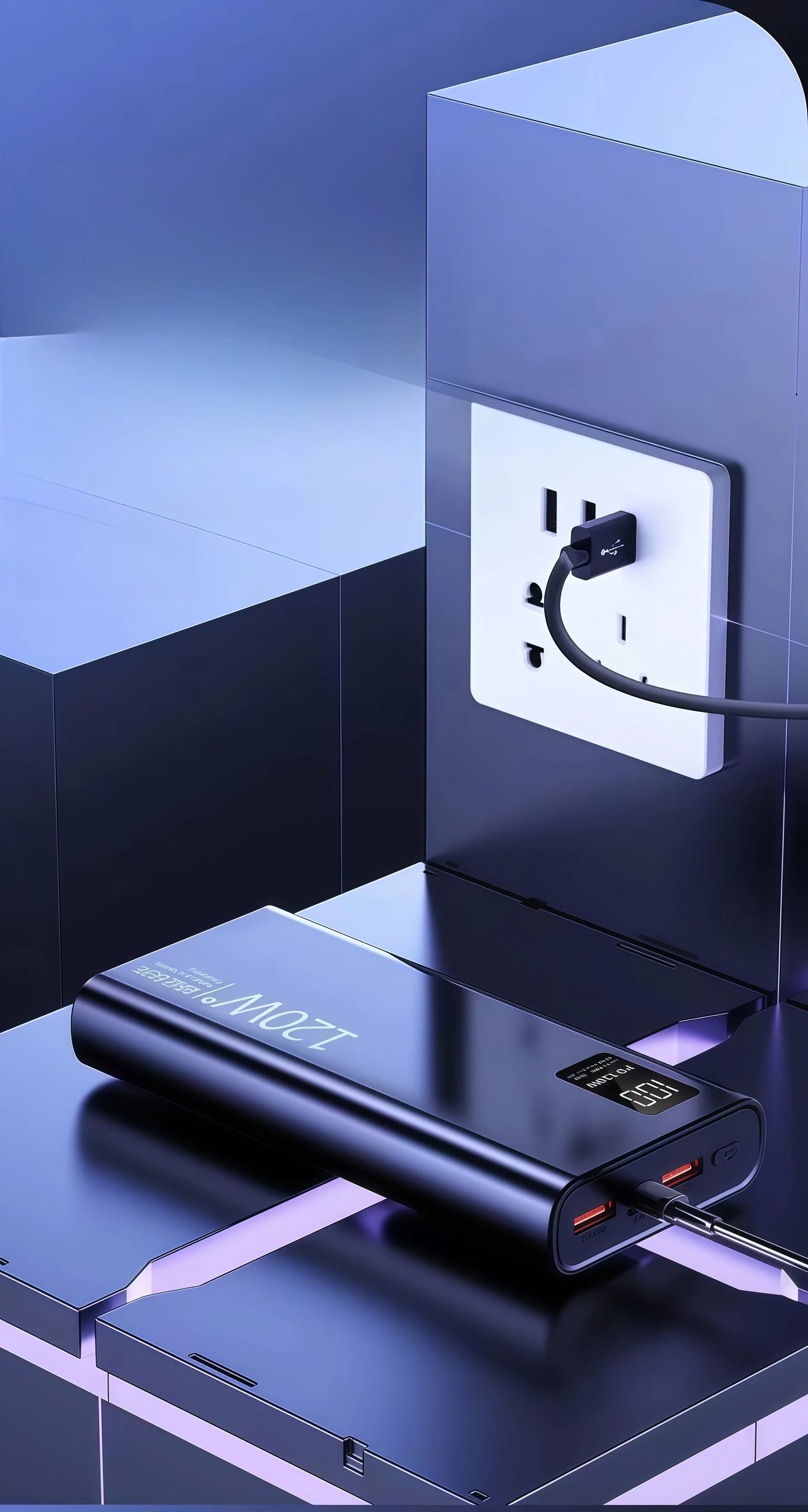 ポータブルバッテリー 57000mAh・USB・A・Type・C対応・120W超高速充電・旅行用 追加イメージ17