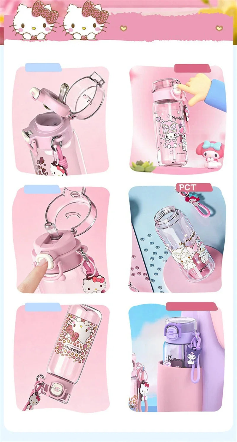 子供用水筒 750ml・ストロー付き・BPAフリー・PCT+PP+シリコン製・アウトドア・旅行用対応 追加イメージ8