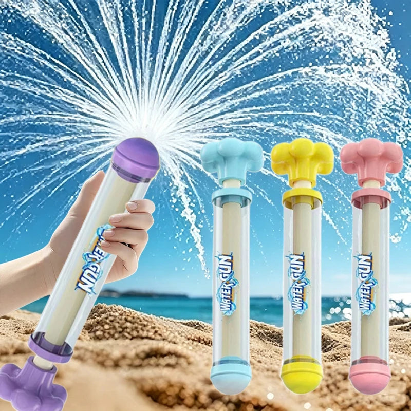 水鉄砲おもちゃ プラスチック製・軽量タイプ・2個または4個セット・アウトドア水遊び用対応 正面イメージ
