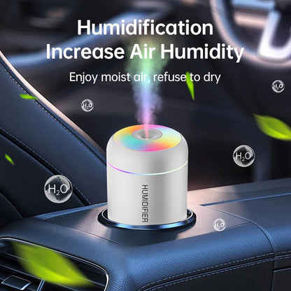 ミニ加湿器 180ml・USB電源・静音設計・30ml/hの加湿能力・自宅・車用 詳細イメージ