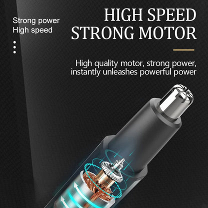 電動耳鼻毛トリマー 充電式・USB・C対応・眉毛トリミングブレード付き・旅行用・132g 追加イメージ5