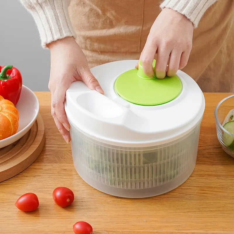 手動野菜脱水器 プラスチック製・手動クランク式・エコフレンドリー・キッチン用 追加イメージ4