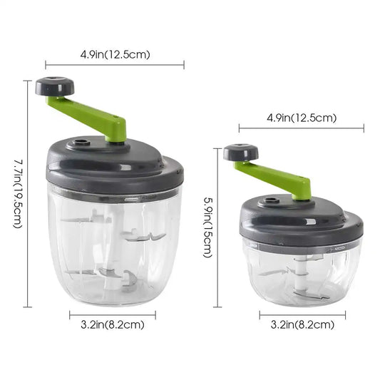 手動フードプロセッサー 520ml・900ml・420ステンレス鋼刃・BPAフリー・キッチン用 詳細イメージ