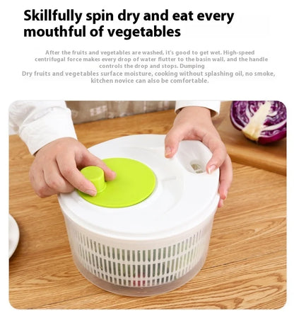 手動野菜脱水器 プラスチック製・手動クランク式・エコフレンドリー・キッチン用 追加イメージ13