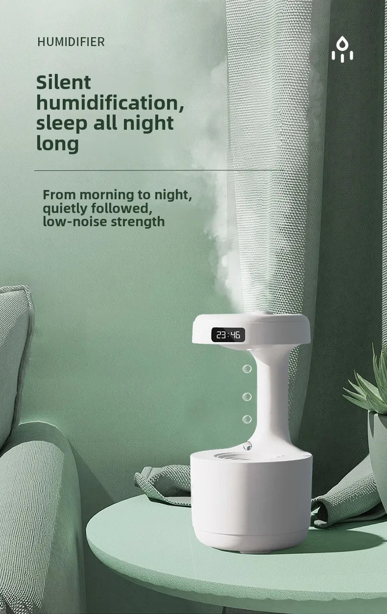 アンチグラビティ加湿器 超音波式・0.5・1L水タンク・USB電源・水不足時自動電源オフ機能・家庭・オフィス用対応 追加イメージ10