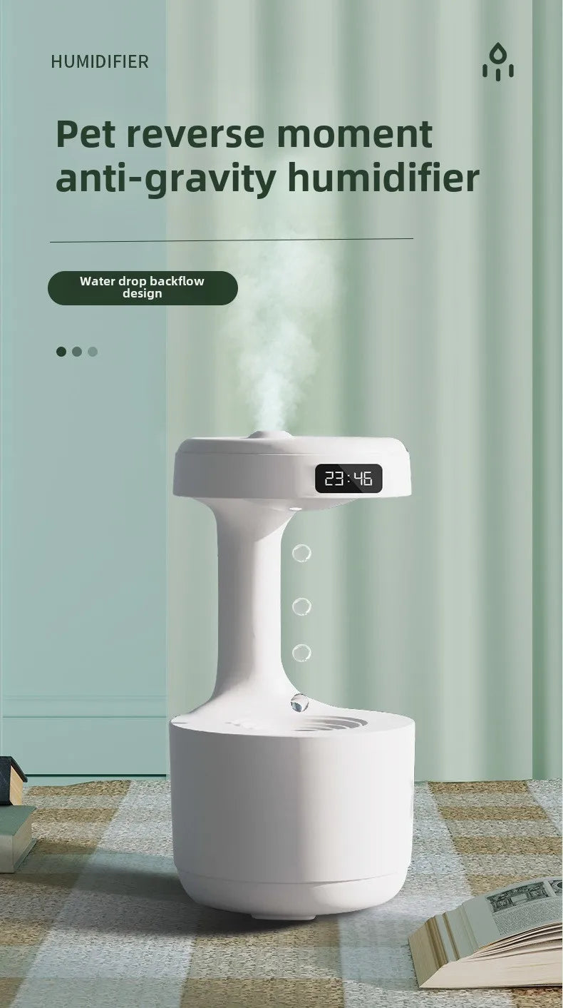 アンチグラビティ加湿器 超音波式・0.5・1L水タンク・USB電源・水不足時自動電源オフ機能・家庭・オフィス用対応 追加イメージ7