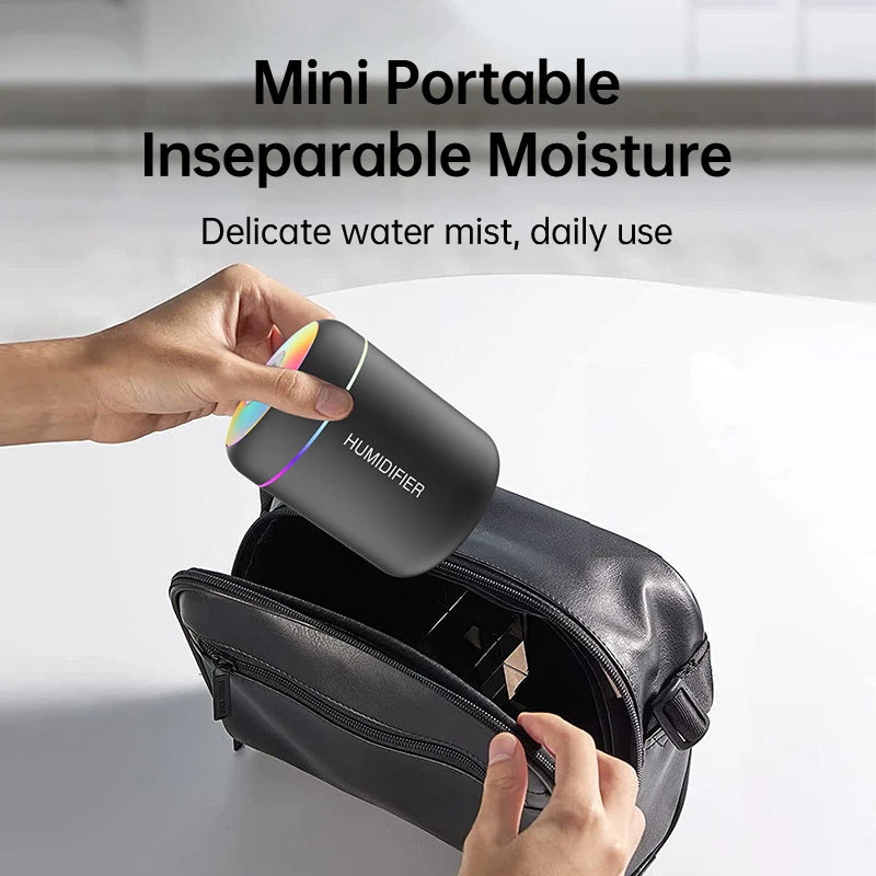 ミニ加湿器 180ml・USB電源・静音設計・30ml/hの加湿能力・自宅・車用 追加イメージ9