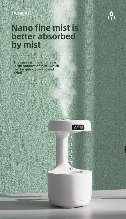 アンチグラビティ加湿器 超音波式・0.5・1L水タンク・USB電源・水不足時自動電源オフ機能・家庭・オフィス用対応 追加イメージ12