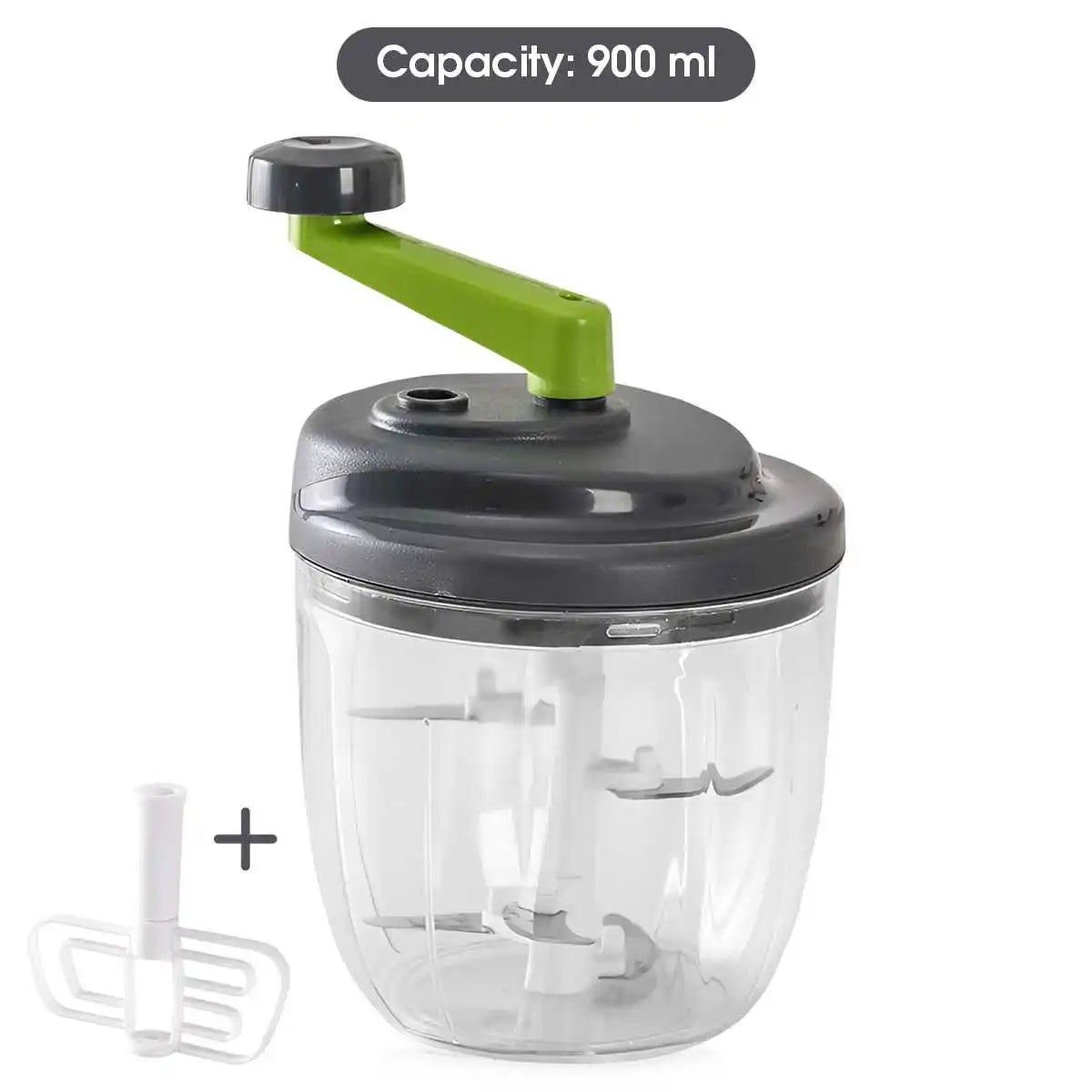 手動フードプロセッサー 520ml・900ml・420ステンレス鋼刃・BPAフリー・キッチン用 追加イメージ14