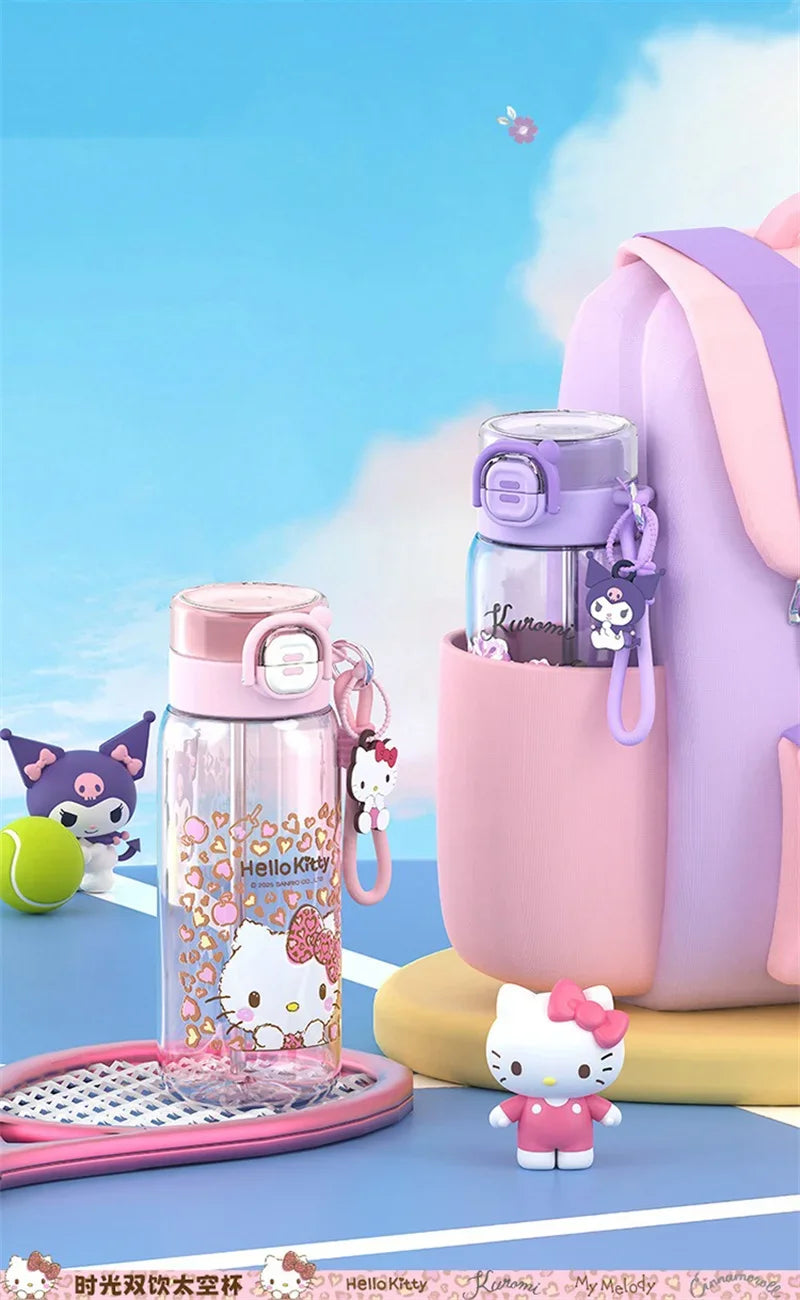 子供用水筒 750ml・ストロー付き・BPAフリー・PCT+PP+シリコン製・アウトドア・旅行用対応 追加イメージ14