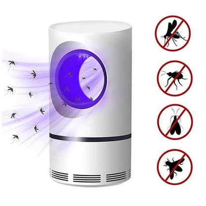 電気蚊取り器 368nm紫外線ライト・USB充電式・1個・強力吸引・蚊を捕獲・寝室・オフィス用 正面イメージ